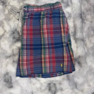 Polo by Ralph Lauren Multicolor Plaid Swim Shorts